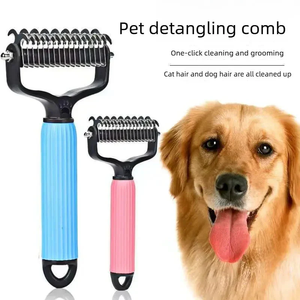 🔥HOT SALE 50% OFF💥Double Sided Dog Detangling Comb for Shedding and Matted Hair